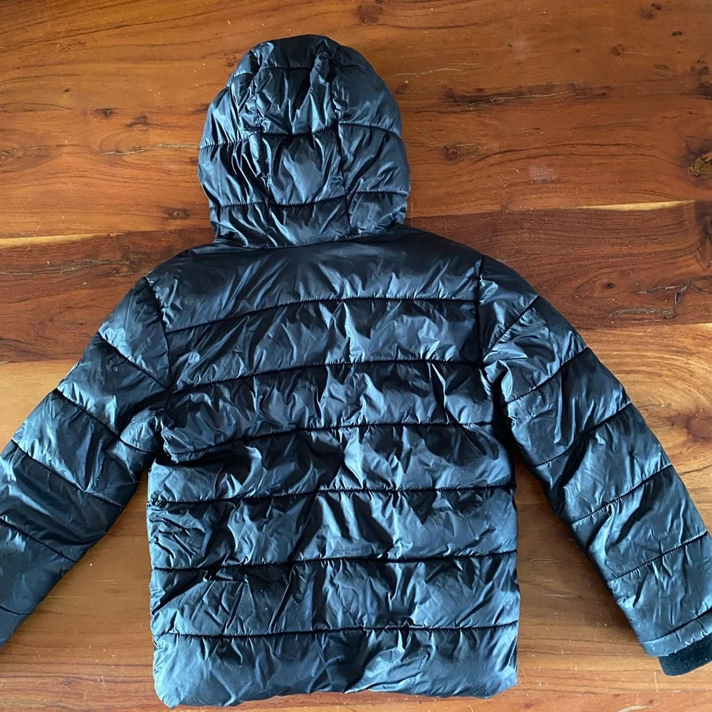Rokka and Rolla Children's Black‎ Hooded Puffer Jacket size 6